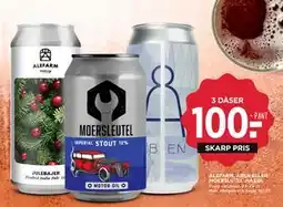 MENY ALEFARM, ÅBEN ELLER MOERSLUTEL JULEØL, DKK 100 tilbud