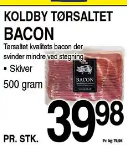 ABC Lavpris Koldby tørsaltet bacon tilbud