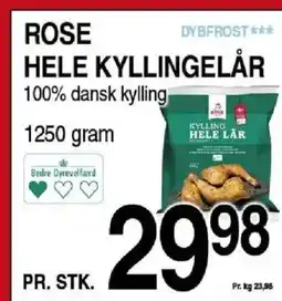 ABC Lavpris Dybfrost*** rose hele kyllingelår tilbud