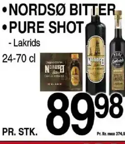 ABC Lavpris Nordsø bitter • pure shot - lakrids tilbud