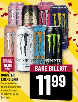 Løvbjerg Monster energidrik tilbud