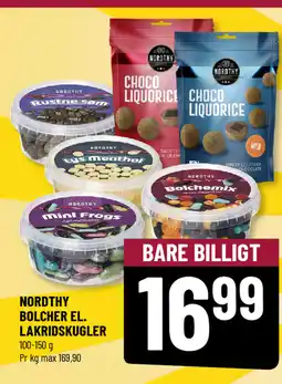 Løvbjerg Nordthy bolcher el. lakridskugler tilbud