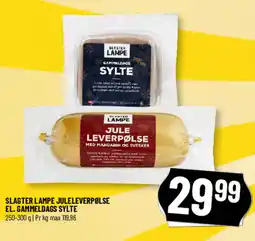 Løvbjerg Slagter lampe juleleverpølse el. gammeldags sylte tilbud