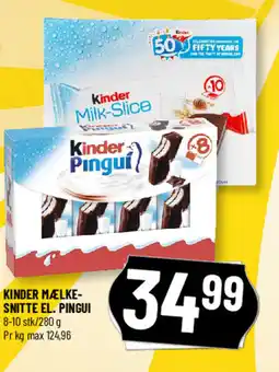 Løvbjerg Kinder mælke- snitte el. pingui tilbud