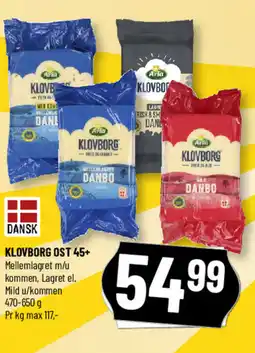 Løvbjerg Klovborg ost 45+ tilbud