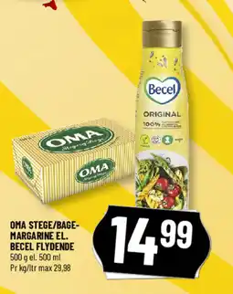 Løvbjerg Oma stege/bage- margarine el. becel flydende tilbud