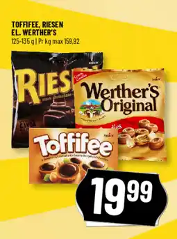 Løvbjerg Toffifee, riesen el. werther's tilbud