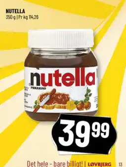 Løvbjerg Nutella tilbud
