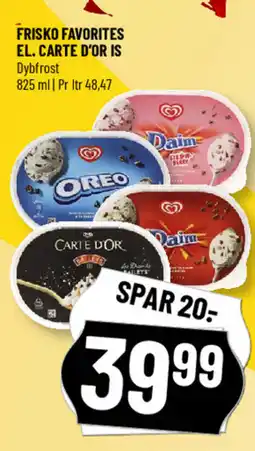 Løvbjerg Frisko favorites el. carte d'or is tilbud