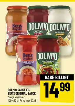 Løvbjerg Dolmio sauce el. ben's original sauce mange varianter tilbud