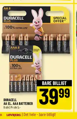 Løvbjerg Duraceli aa el. aaa batterier tilbud