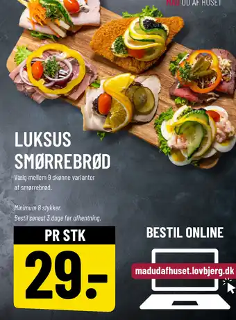 Løvbjerg Luksus smørrebrød tilbud