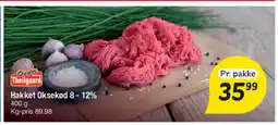 Fakta Tyskland Slagter Theilgaard Hakket Oksekød 8 - 12% tilbud