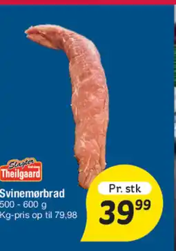 Fakta Tyskland Slagter Theilgaard Svinemørbrad tilbud