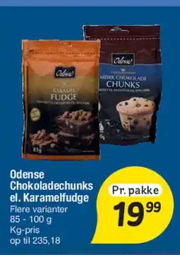 Fakta Tyskland Odense Chokoladechunks Pr. pakke el. Karamelfudge tilbud