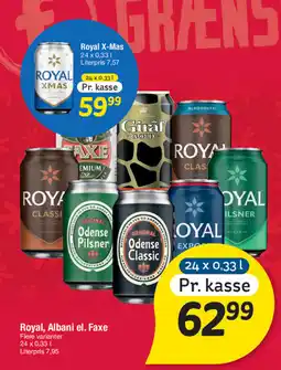 Fakta Tyskland Royal, Albani el. Faxe tilbud