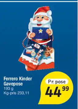 Fakta Tyskland Ferrero Kinder Gavepose tilbud