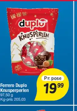 Fakta Tyskland Ferrero Duplo Knusperperlen tilbud
