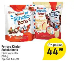 Fakta Tyskland Ferrero Kinder Schokobons tilbud