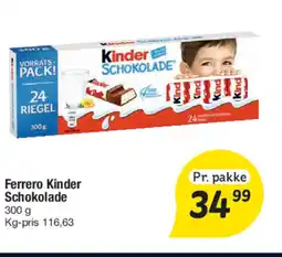 Fakta Tyskland Ferrero Kinder Schokolade tilbud