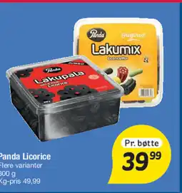 Fakta Tyskland Panda Licorice tilbud