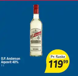 Fakta Tyskland O.P. Anderson Aqvavit 40% tilbud