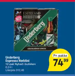 Fakta Tyskland Underberg Espresso Herbtini tilbud