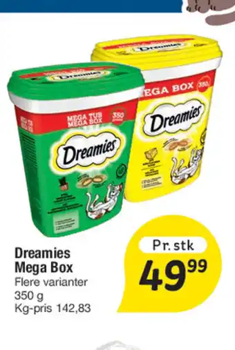 Fakta Tyskland Dreamies Mega Box tilbud