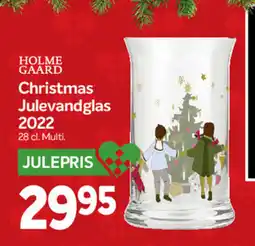 Din Isenkræmmer Holme gaardChristmas Julevandglas 2022 tilbud