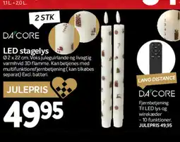 Din Isenkræmmer DA CORE LED stagelys tilbud