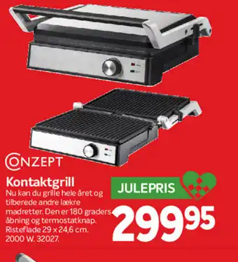 Din Isenkræmmer ONZEPT Kontaktgrill tilbud