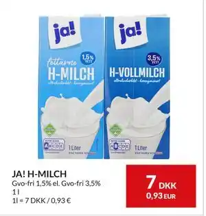 Nielsen's Discount JA! H-MILCH, DKK 7 tilbud
