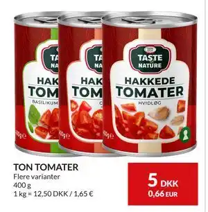Nielsen's Discount TON TOMATER, DKK 5 tilbud