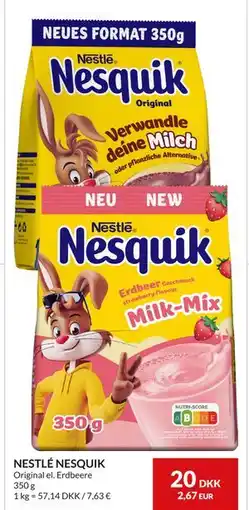 Nielsen's Discount NESTLÉ NESQUIK, DKK 20 tilbud