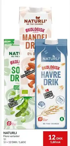 Nielsen's Discount NATURLI, DKK 12 tilbud