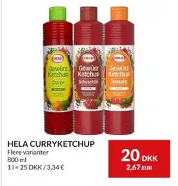 Nielsen's Discount HELA CURRYKETCHUP, DKK 20 tilbud