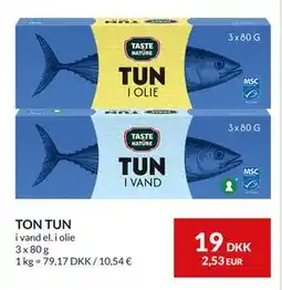 Nielsen's Discount TON TUN, DKK 19 tilbud