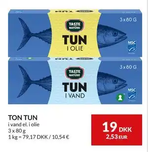 Nielsen's Discount TON TUN, DKK 19 tilbud