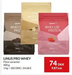 Nielsen's Discount LINUS PRO WHEY, DKK 74 tilbud