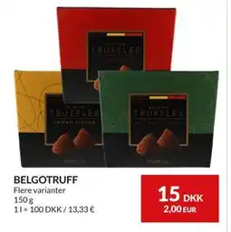 Nielsen's Discount BELGOTRUFF, DKK 15 tilbud