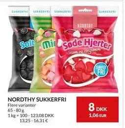Nielsen's Discount NORDTHY SUKKERFRI, DKK 8 tilbud