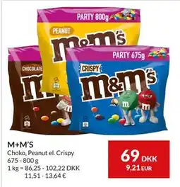 Nielsen's Discount M+M’S, DKK 69 tilbud