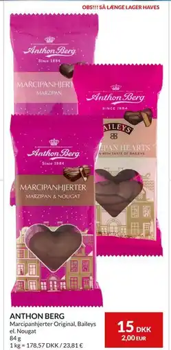 Nielsen's Discount ANTHON BERG, DKK 15 tilbud