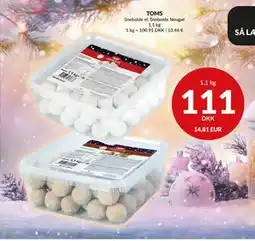 Nielsen's Discount TOMS, DKK 111 tilbud