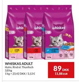 Nielsen's Discount WHISKAS ADULT, DKK 89 tilbud