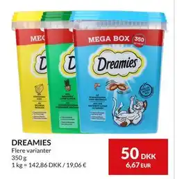 Nielsen's Discount DREAMIES, DKK 50 tilbud