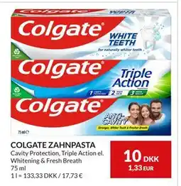 Nielsen's Discount COLGATE ZAHNPASTA, DKK 10 tilbud
