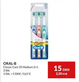 Nielsen's Discount ORAL-B, DKK 15 tilbud