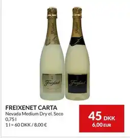 Nielsen's Discount FREIXENET CARTA, DKK 45 tilbud