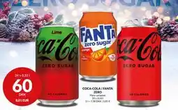 Nielsen's Discount COCA-COLA / FANTA ZERO, DKK 60 tilbud